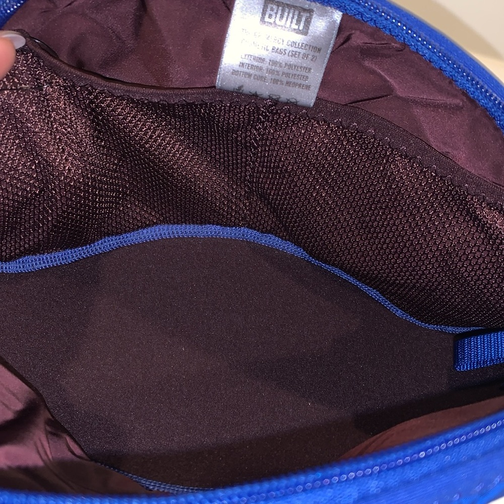 BUILT Ny Gramercy Collection Cosmetic Bags‎ Sapphire Blue Set - Picture 7 of 9